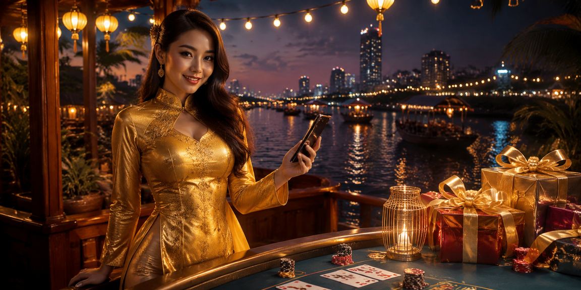 Người phụ nữ mặc áo dài chơi Baccarat trực tuyến tại vùng đồng bằng sông Cửu Long